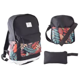 Cool Kids 3-Piece Backpack Set Black Set
